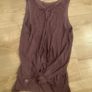 Lululemon tie back tank top
